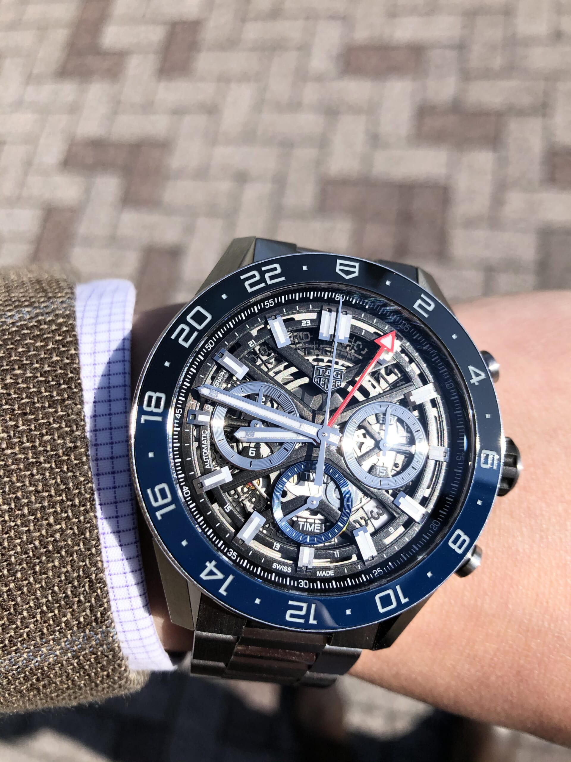 タグホイヤー TAG HEUER カレラ キャリバーホイヤー02 コンビ CBG2051 デイト メンズ 腕時計 K18PG 自動巻き Carrera VLP 90197817