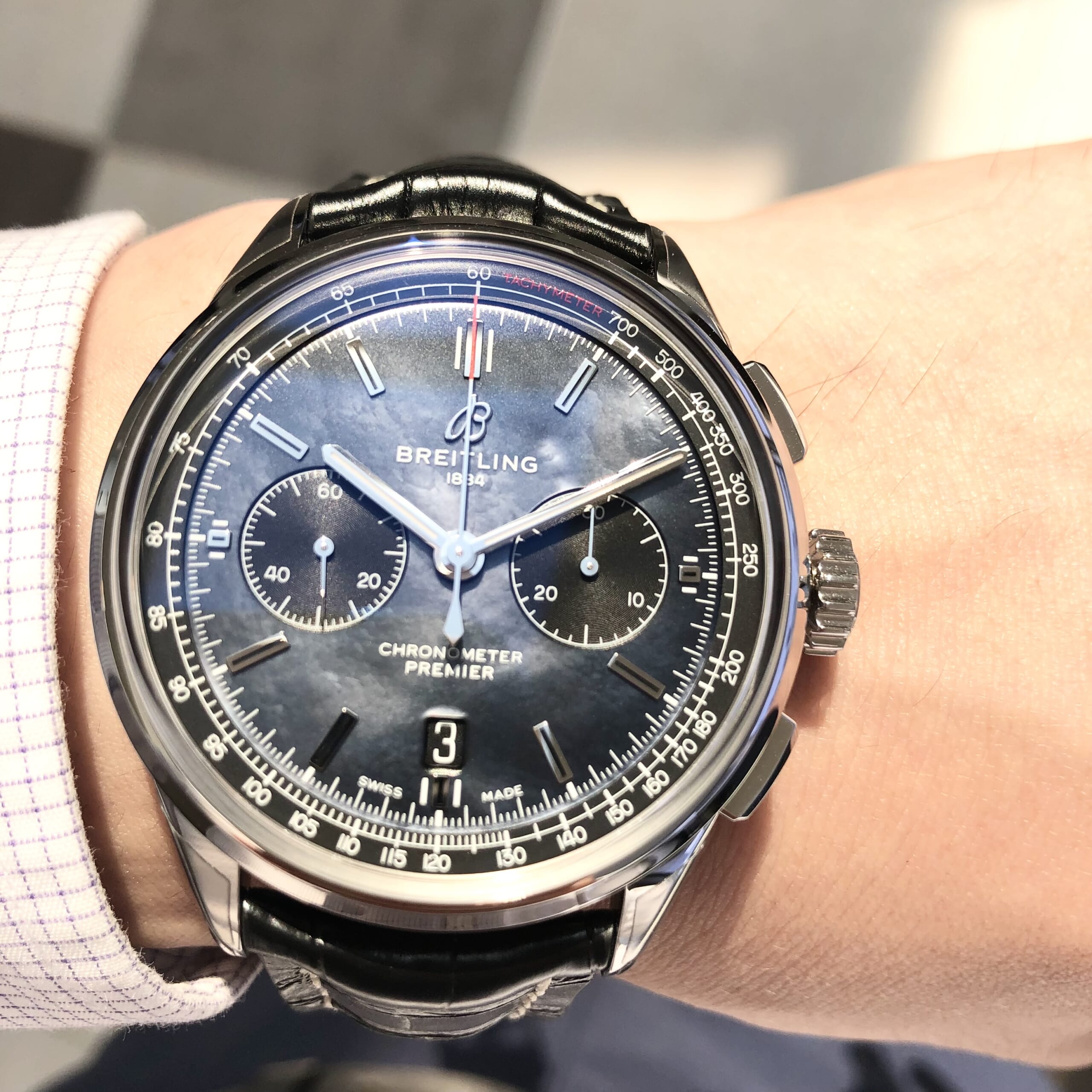 大得価新品 BREITLING ブライトリング プレミエ B01 クロノグラフ42 マザーオブパール リミテッドの通販 by  beetle@shop｜ブライトリングならラクマ