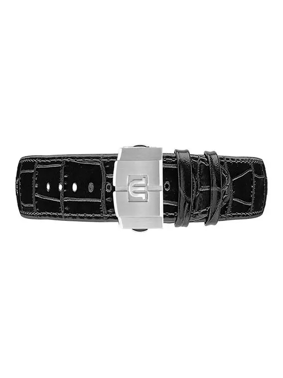 AIKON Black Calf Leather Strap 39mm用　※バックルは別売りです。
