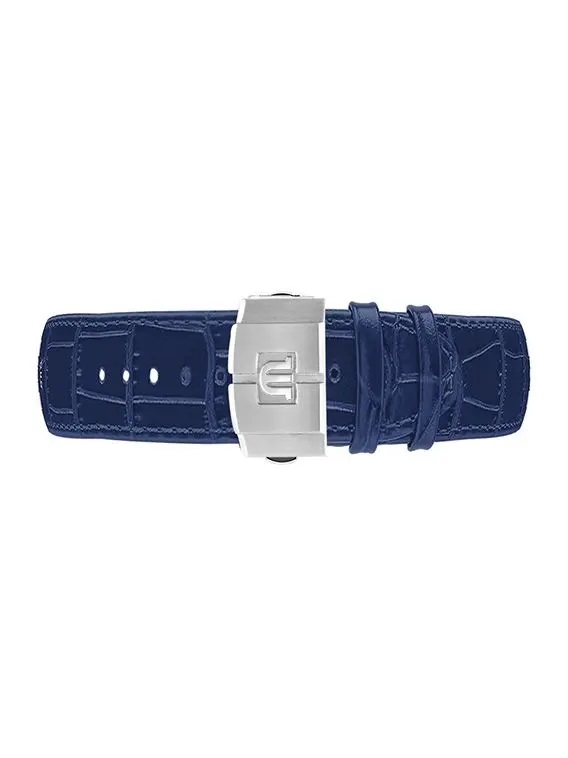 AIKON Blue Calf Leather Strap 39mm用　※バックルは別売りです。