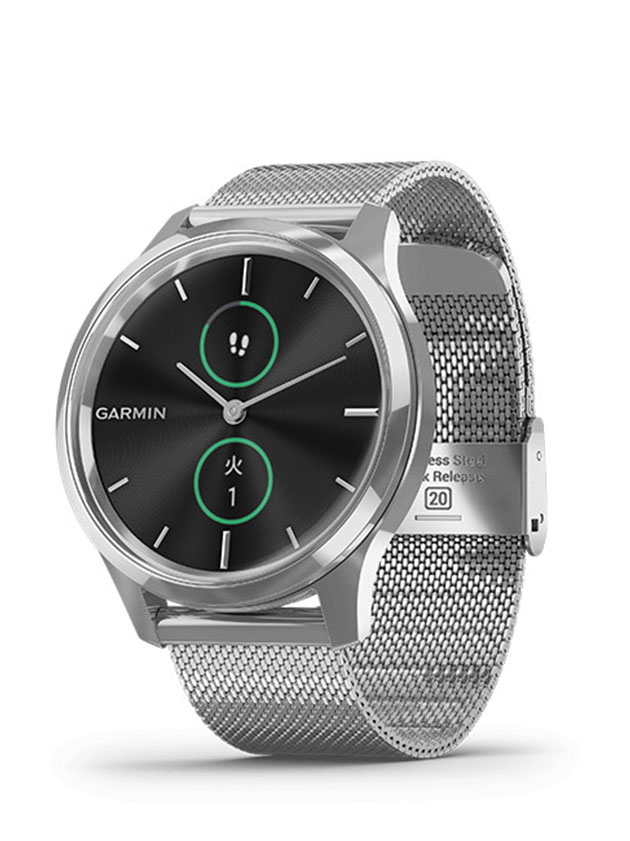 GARMIN vivomove Luxe Silver Milanese 010-02241-73