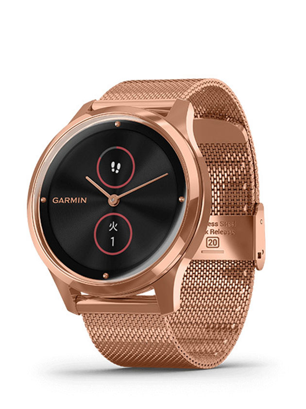 vivomove Luxe 18K Rose Gold PVD Milanese