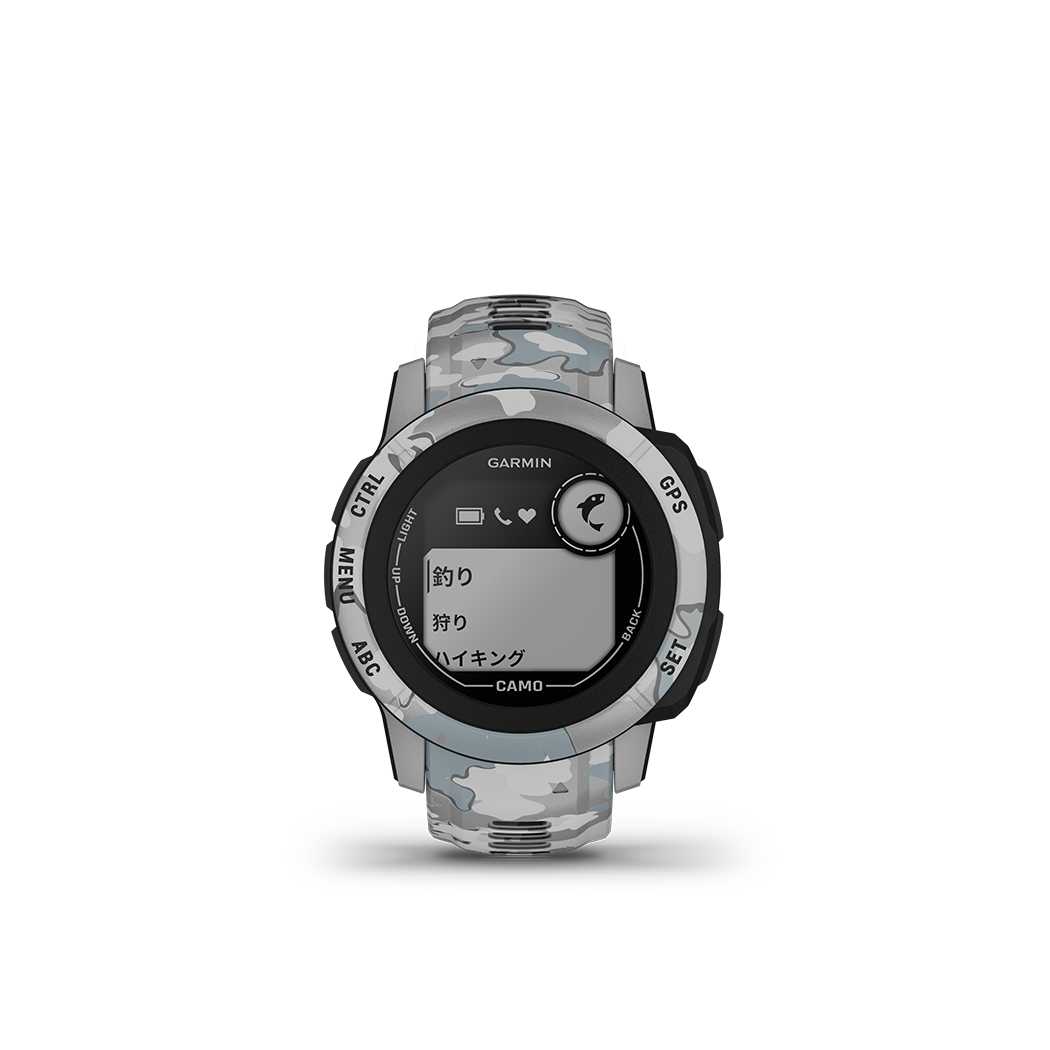 GARMIN(ガーミン)Instinct シリーズ - Instinct 2S Camo Edition Mist Camo | ブランド腕時計の正規販売店 A.M.I GARMIN(ガーミン)Instinct シリーズ - Instinct 2S Camo Edition Mist Camo | ブランド腕時計の正規販売店 A.M.I