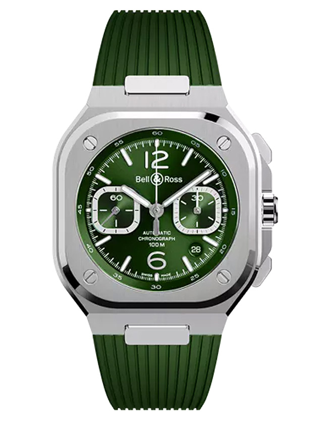 BR 05 CHRONO GREEN STEEL