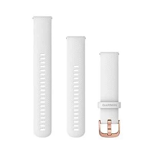 Quick Release バンド 20mm White Silicone / Rose Gold