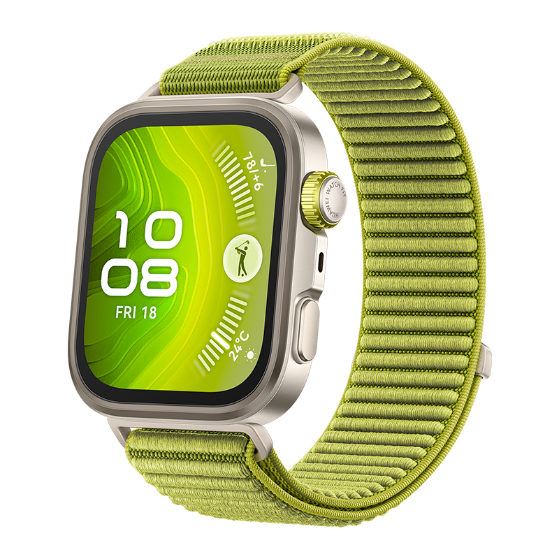HUAWEI WATCH FIT 4 Pro グリーン ナイロンベルト