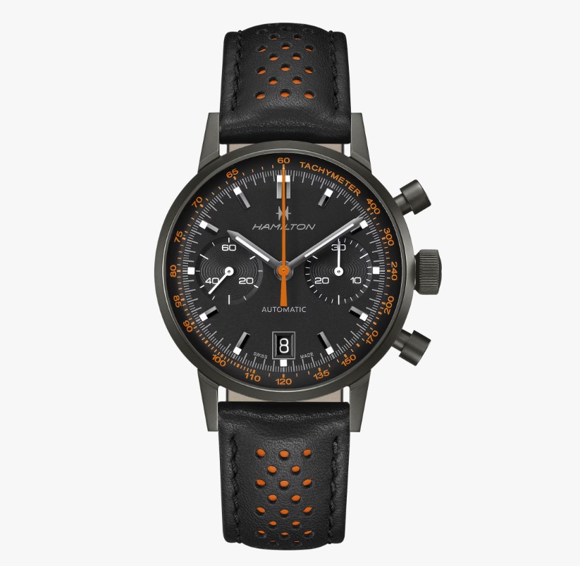 INTRA-MATIC AUTO CHRONO BLACKPVD オレンジ