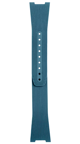 BR 05 AUTO - BR 05 GMT スカイブルーストライプ ラバー製ストラップ