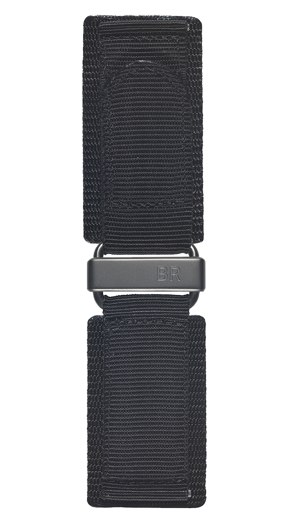 BR-X1 - BR 01 - BR 03 用ブラックシンセティックファブリックストラップ