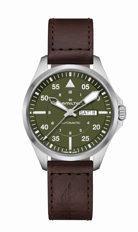 カーキ パイロット デイデイト オート 42mm