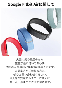 Google Fitbit Airに関しての画像
