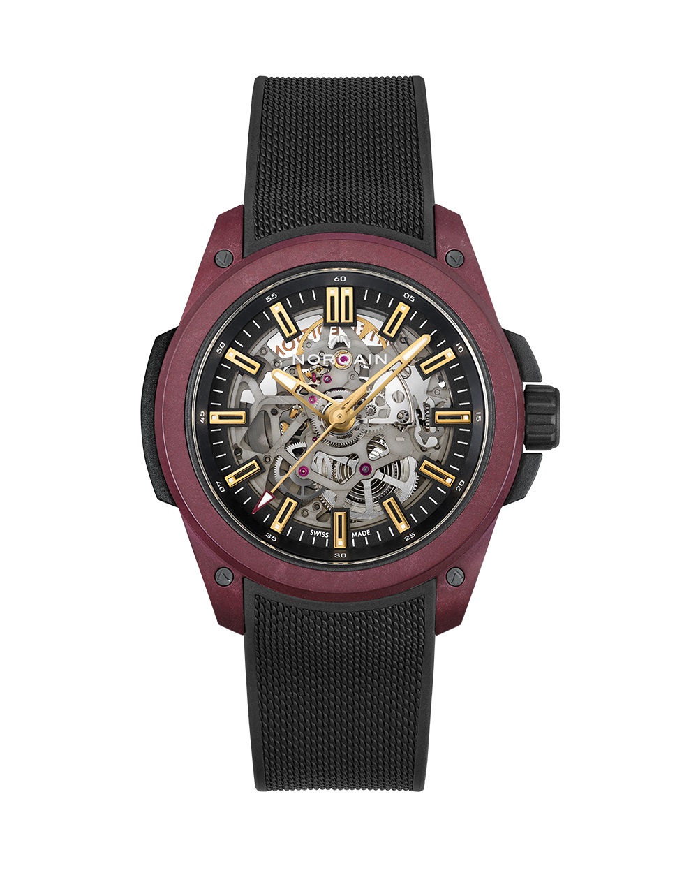 WILD ONE SKELETON 42MM BURGUNDY LIMITED EDITION